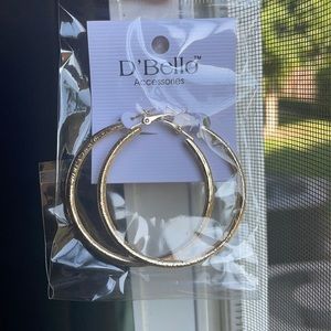 Gold hoop earrings